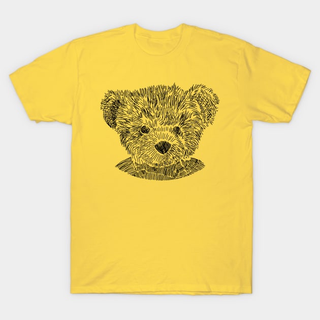 Teddy Bear Sketch T-Shirt by ellenhenryart